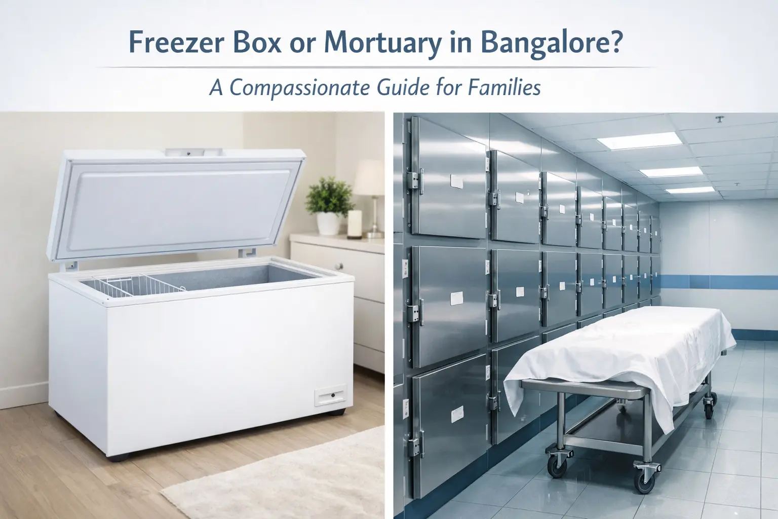 freezer box vs mortuary in Bangalore comparison